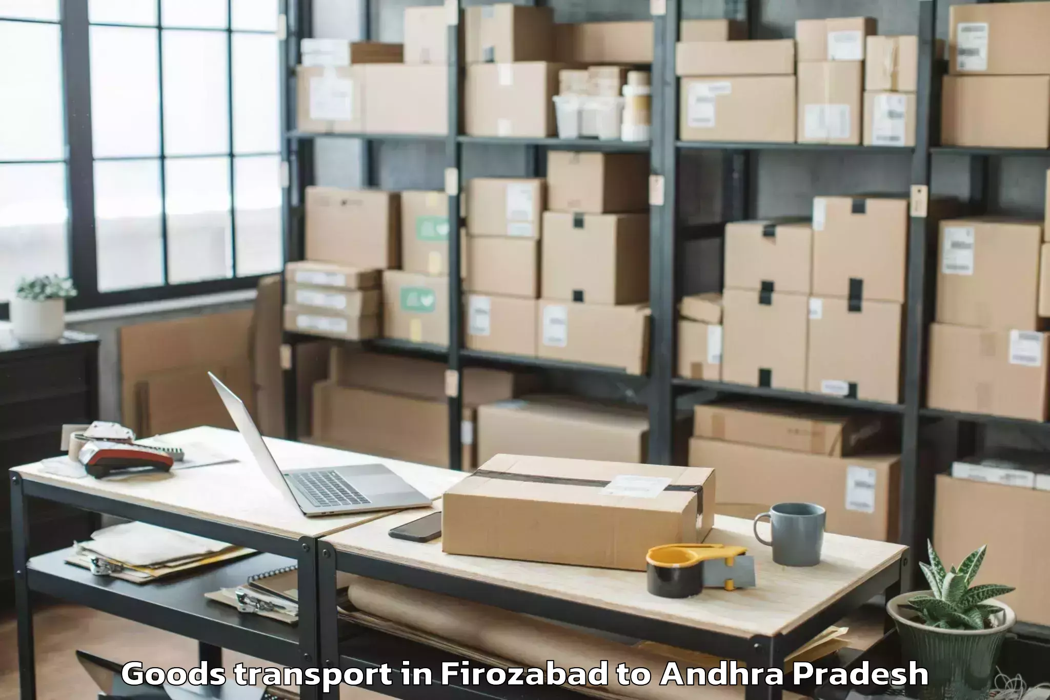 Easy Firozabad to Etikoppaka Goods Transport Booking